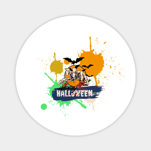 Happy Happy Halloween Magnet by NICHE&NICHE